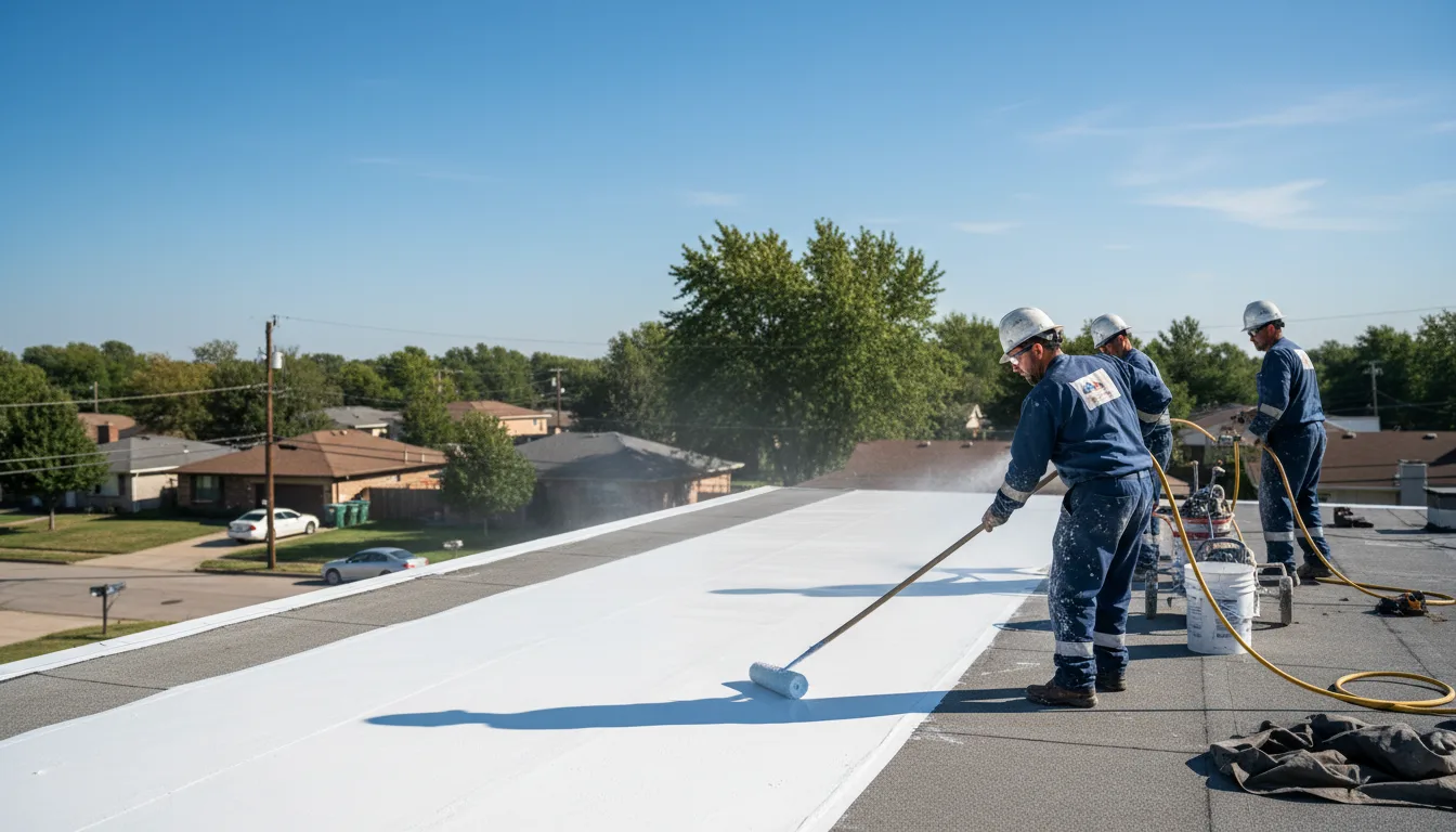 Commercial roof coating in West Harwich, MA near me
